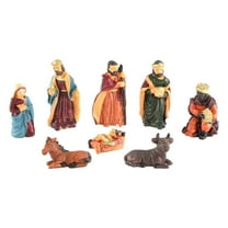 CIYISON Holy Family Figurine Home Decorations Holy Crib Figurine Resin Figurine Catholic Religious Christmas Nativity Church