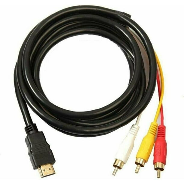 Cable HDMI RCA 3 HDMI a RCA Cable adaptador convertidor HDMI transmision unidireccional Walmart en linea