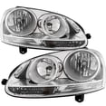 thumbnail image 2 of HEADLIGHTSDEPOT Headlight Halogen CAPA Certified Left And Right Pair Compatible With 2005-2010 Volkswagen Jetta Sedan, 2 of 4