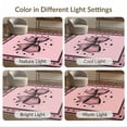 thumbnail image 7 of ODIKA 8'x10' Washable Area Rug Motif Dotted Border Shaped Themed Polka Pink Oversized Refined Structured for Dining Room, Large Office, Lounge, Non-Slip Chair-Friendly Mat, 7 of 7