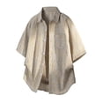 thumbnail image 1 of YanHoo Mens Short Sleeve Plaid Shirts Button Down Shirts Loose Fit Beach Shirts, 1 of 4