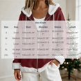 thumbnail image 3 of Fewfanhot Women Clothing Sherpa-Lined Fleece Full-Zip Hooded Jacket with Drawstring, 3 of 9