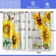 thumbnail image 3 of Cortinas Aimego con Estampado Floral de Girasol Estilo Campo 72x98 cm 2 Paneles, 3 of 5