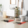 thumbnail image 6 of Yayeee Bath Rug for Bathroom Floor Non Slip Rectangle Fluffy Soft Absorbent Mat, 16"x24", Illusionary Boat, 6 of 7