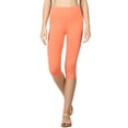 thumbnail image 3 of TheLovely Plus Size Essential Basic Cotton Spandex Stretch Below Knee 15" Length Leggings, 3 of 3
