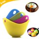 thumbnail image 1 of Tazas de silicona para escalfar huevos con soportes de aro, para cocinar huevos en microondas o hornalla, paquete de 4, 1 of 5