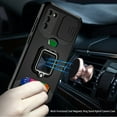 thumbnail image 2 of For Samsung Galaxy S21/S30 6.3inch Multi-Functional Card Magnetic Ring Stand Hybrid Camera Case Cover - Black, 2 of 3