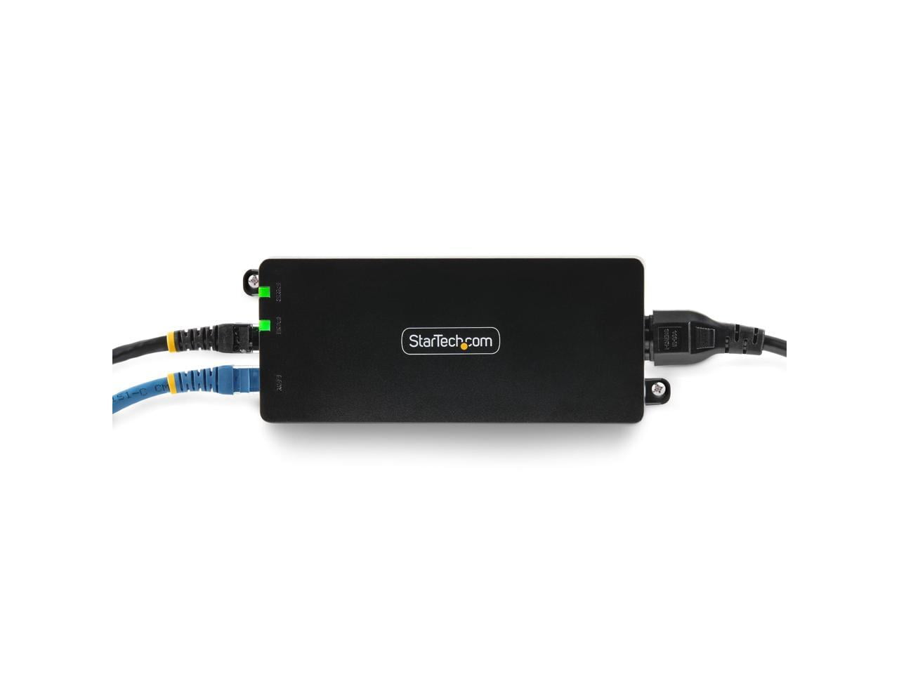 StarTech.com 1-Port 10Gbps Gigabit PoE++ Injector, 90W, 2.5/5/10G Ethernet/10/100/1000M, PoE++ (802.3af/at/bt), Wall Mountable, Unmanaged