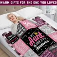 thumbnail image 3 of Mothers Day Aunt Gifts Blanket 60" x 50", Gifts for Aunt, Aunt Gifts from Niece Nephew, Best Aunt Ever Gifts, Gifts for Aunts from Niece, Auntie Birthday Gift Ideas Throw Blanket, 3 of 6