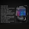 thumbnail image 4 of 35 Keys One-Handed Gaming Membrane Keyboard Ergonomic Keypad For Laptop Desktop Pc Computer Pubg, 4 of 8