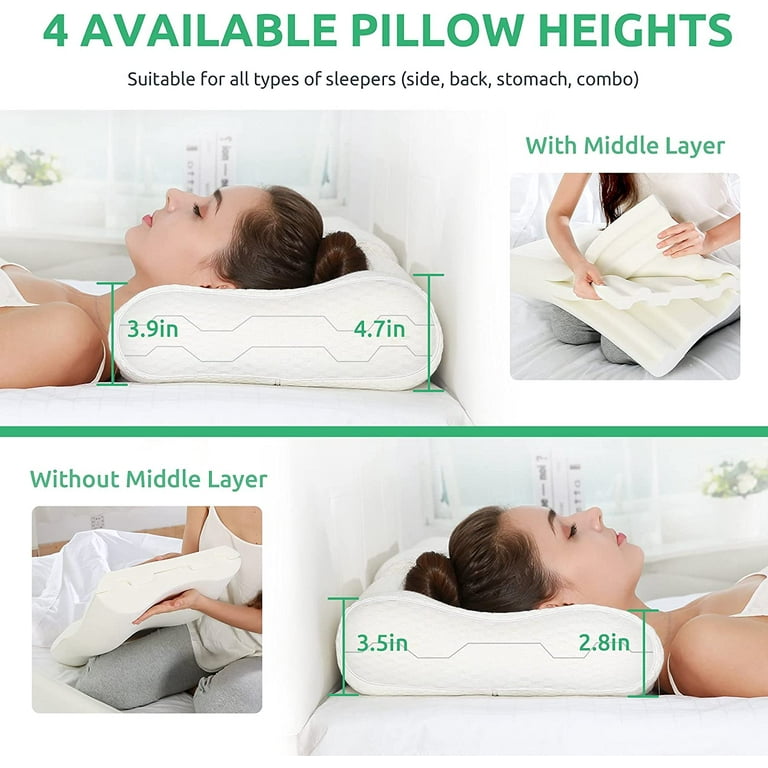  SAHEYER Side Sleeper Pillows for Adults, Memoery Foam