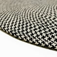 thumbnail image 2 of Colonial Mills Milton Houndstooth Tweed Braided Rug, 3x5, Black, 2 of 2