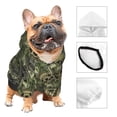 thumbnail image 5 of Yiaed Green Skulls Print Dog Hoodie Security Pet Dog Costume Pets Dog Hoodie Sweatshirt with Pocket for Small Dogs-X-Small, 5 of 5