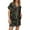Black, variant on Wutalume Women's Festive Print Short Sleeve Pajama Set, Casual Button Down Top and Shorts, Christmas Themed Sleepwear,Black L