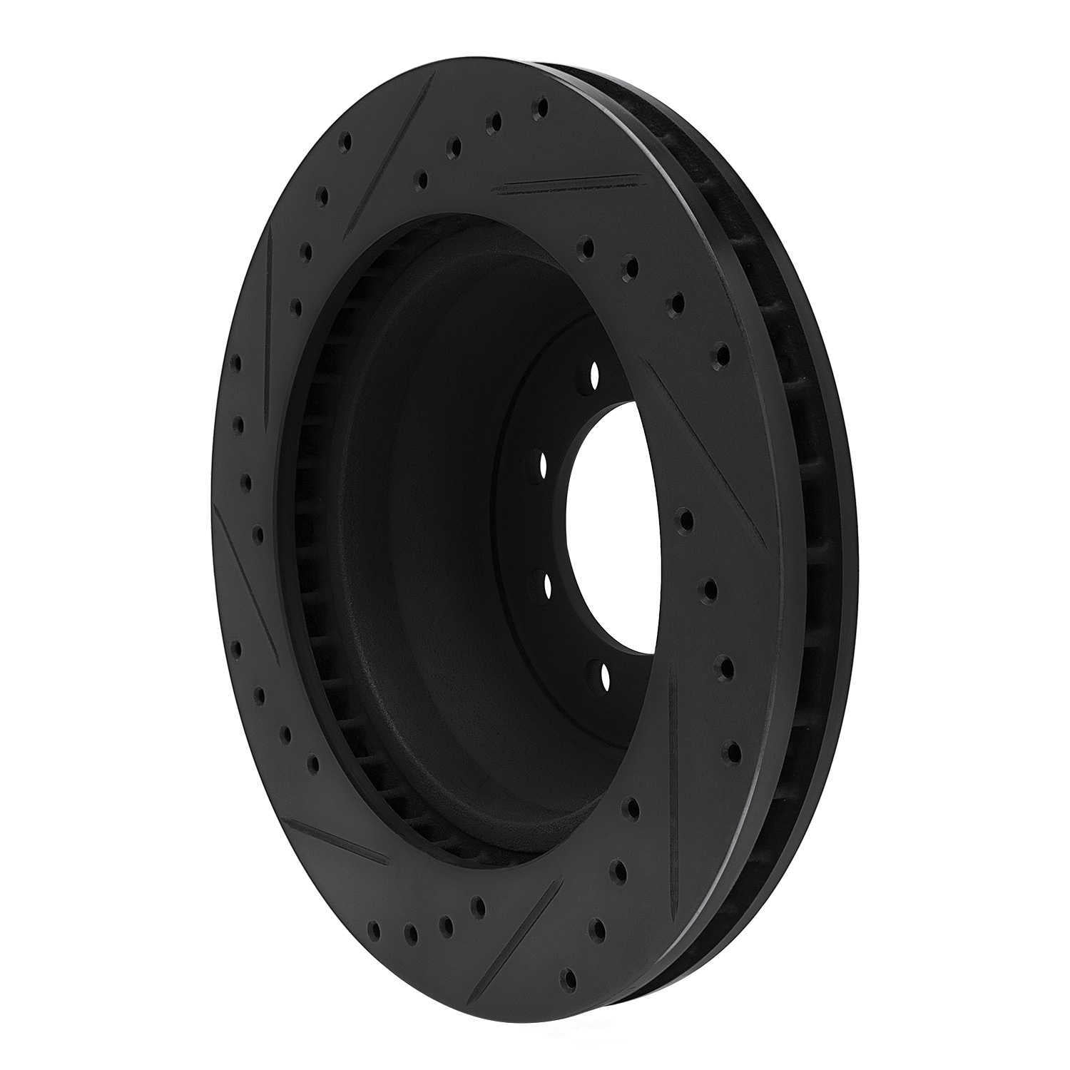 Dynamic Friction Company 633-54102R DFC Brake Rotor - Drilled And Slotted - Black