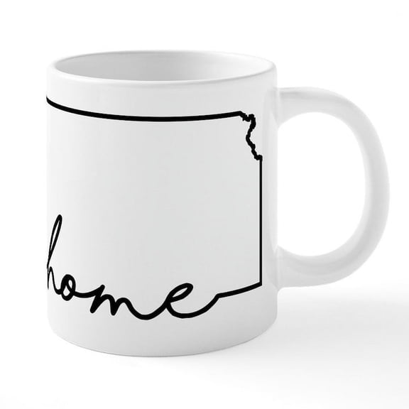 CafePress - Kansas Home - 20 Oz White Ceramic Mega Mug