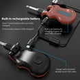 ammoon Guitar Wireless System Red + Receiver with USB Charging Cable for Electric Guitar Bass