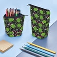 thumbnail image 4 of Xecao Frogs And Santa Hat Print Telescopic Pencil Bag Pen Holder Pop Up Stationery Case Stand-up Retractable Transformer Bag Standing Organizer, 4 of 6