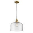 thumbnail image 4 of 201C-AC-G72-L Innovations Lighting Bell - 1 Light Cord Hung Mini Pendant In Industrial Style-8 Inches Tall and 12 Inches Wide-Antique Copper, 4 of 5