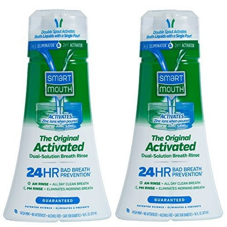 Smart Mouth Mouthwash, Fresh Mint - 16 oz - 2 pk (Best Mouthwash For Periodontal Disease)