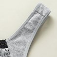 thumbnail image 4 of Harpily Daily Clothing, Bras for Women Women Sexy Lace Front Buckle Prints Underwear Without Rims Vest Lace Plus Size Bra Underwear Grey XL, 4 of 8