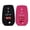 Black & Pink, variant on Autobase Key fob Cover for Toyota 2025 Camry 2019-2025 Land Cruiser 2021-2025 Venza Hilux Fortuner 2023-2025 Highlander Tundra Corolla bZ4X Prius 4 Buttons (Black)
