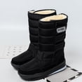 thumbnail image 1 of Botas de nieve de invierno para hombre, botas de moto impermeables de felpa gruesa con plataforma, zapatos cálidos a media pantorrilla Wmkox8yii 123q704, 1 of 9