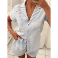 thumbnail image 2 of Cute Women s Pajama Sets Floral Heart Rabbit Pajamas Short Pj Set Loose Loungewear Sleepwear Two Piece Outfit, 2 of 6