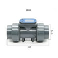 thumbnail image 2 of DN25-DN80 Water Flow Meter, LCD Digital Display Flowmeter, PVC Pipe Liquid Water For Farm Garden Irrigation ,Good Performance, 2 of 7