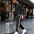 thumbnail image 7 of Men’s Two Piece Tracksuit Set Casual Bomber Jacket and Jogger Pants with Striped Print Athletic Style Outfit, 7 of 7