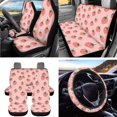 thumbnail image 2 of Uorisanigo Cartoon Strawberry Car Seat Covers Set for Women,Auto Seat Cover Includes Steering Wheel Wrap Seat Belt Pad Car Storage Bag Coasters Rearview Mirror Cover Keychain,15 pcs Set, 2 of 7