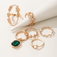 thumbnail image 4 of RYRDWP Five-pointed Star Wave Geometry Ear Of Ring Six-piece Set, 4 of 8