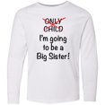 thumbnail image 3 of Inktastic I'm going to be a Big Sister Long Sleeve Youth T-Shirt, 3 of 5