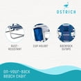 thumbnail image 2 of Ostrich 3N1 Altitude 16'' Beach Chair & On-Your-Back Chair, Striped Blue, 2 of 12