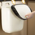 thumbnail image 3 of Plastic Wall Mounted Kitchen Trash Can, Odor Freely No Punching Installation Hanging Small Trash Can with Lid for Countertop Under Sink, 3 of 7