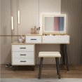 thumbnail image 2 of Multifunctional Makeup Table Mirror Stool Storage Drawer Dresser Organiser Wardrobe Makeup Tavolino Da Trucco Bedroom Furniture My Lux Decor Round, 2 of 25