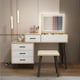 thumbnail image 2 of Multifunctional Makeup Table Mirror Stool Storage Drawer Dresser Organiser Wardrobe Makeup Tavolino Da Trucco Bedroom Furniture My Lux Decor Round, 2 of 25