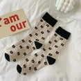 thumbnail image 5 of Women Vintage Pink Floral Patterned Cute Ruffle Cotton Ankle Socks 5 Pairs, 5 of 6