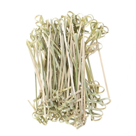 

NUOLUX 300pcs Knotting Fruit Food Picks Bamboo Cocktail Drink Picks Sticks Party Supplies Favors for Home Bar