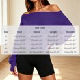 thumbnail image 3 of cocolona Off Shoulder Cropped Sweatshirts for Women Solid Color Long Sleeve Casual Shirts Sporty Trendy Fall Outfits, 3 of 7