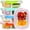 Mixed, 2 Compartment, variant on 5 Pack Glass Meal Prep Containers 3 Compartment With Lids  Divided Storage Silicone Sleeve For Lunch Leak-proof Portion Control Food Dishwasher Safe 34 Oz