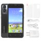 thumbnail image 1 of Teléfono inteligente de 5,0 pulgadas HD 2 GB RAM 16 GB ROM Frontal 2 MP Trasero 5 MP Reconocimiento facial Teléfono delgado para Android 6 100‑240 V Enchufe estadounidense negro, 1 of 10