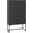 Black, variant on Steel Highboard with 6 Doors, 31.5x13.8x53.1 Inches, Sturdy Storage Cabinet for Home Decor