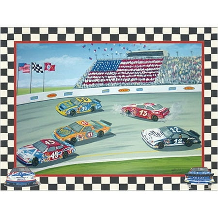 Art 4 Kids Spin Out in Turn 3 Contemporary Mount Art