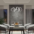 thumbnail image 2 of Artika Swirl Ribbon Integrated LED Pendant Light Chrome, 2 of 7