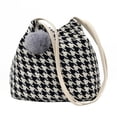 thumbnail image 1 of Women Shoulder Purse Fashion Lattice All-match Bucket Bag Shoulder Handbag, 1 of 8