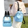 thumbnail image 1 of CHUANK Storage Trunks & Bag Transparent Backpack Clear Backpack Transparent Mini Backpack Suitable For Students‘ Bags for Security Work Concert Sport Festival Travel Multicolor, 1 of 6
