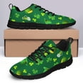 thumbnail image 4 of St Patricks Day Shoes for Women Men Running Sneakers Breathable Casual Sport Tennis Shoes Black Size 4, 4 of 5