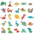 thumbnail image 2 of 50 pegatinas de dinosaurios, lindas pegatinas impermeables de dibujos animados para niños, para estación, 2 of 5
