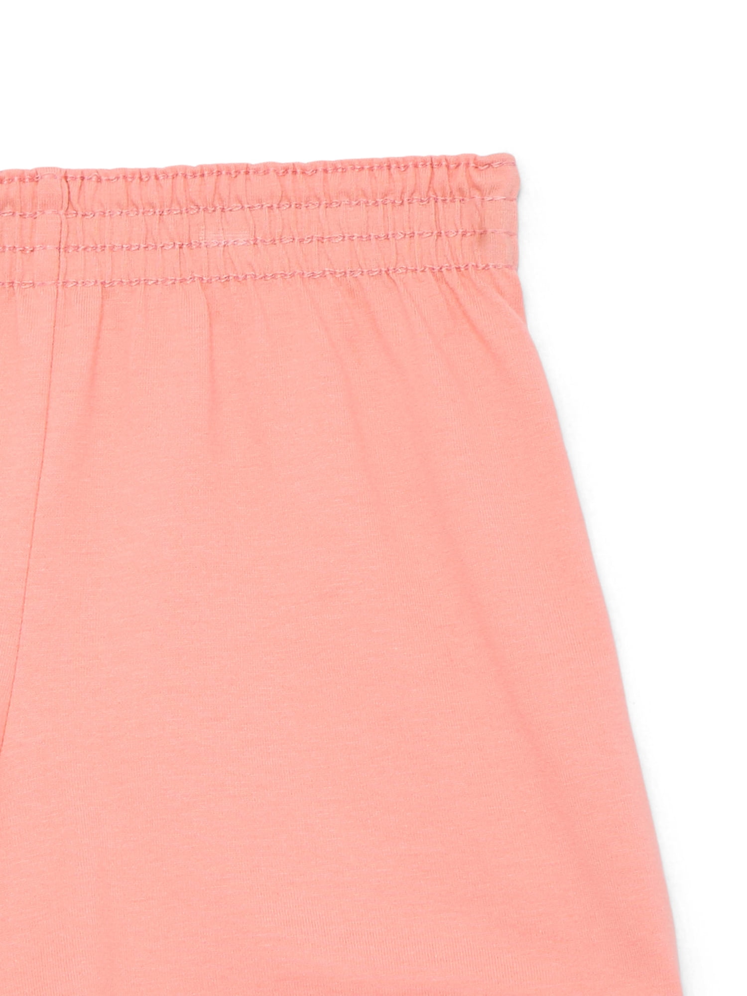 Wonder Nation Girls Kid Tough Knit Shorts, 3-Pack, Sizes 4-18 & Plus